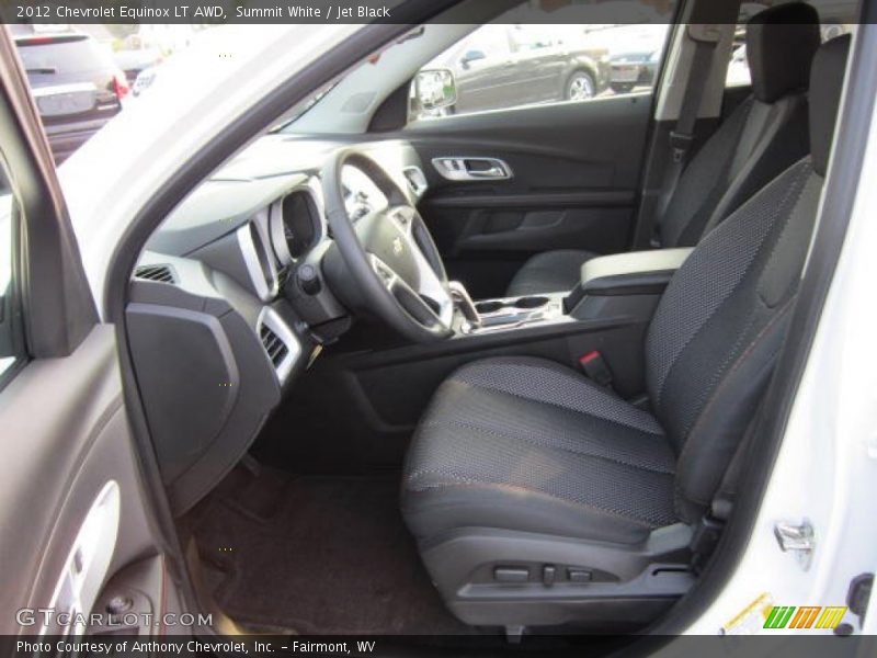 Summit White / Jet Black 2012 Chevrolet Equinox LT AWD