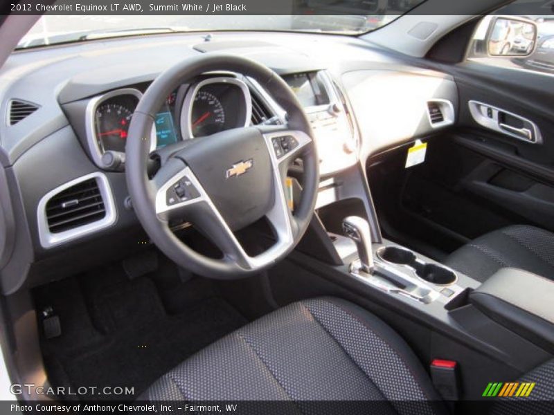Summit White / Jet Black 2012 Chevrolet Equinox LT AWD