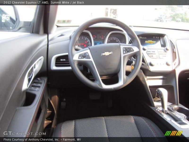 Summit White / Jet Black 2012 Chevrolet Equinox LT AWD