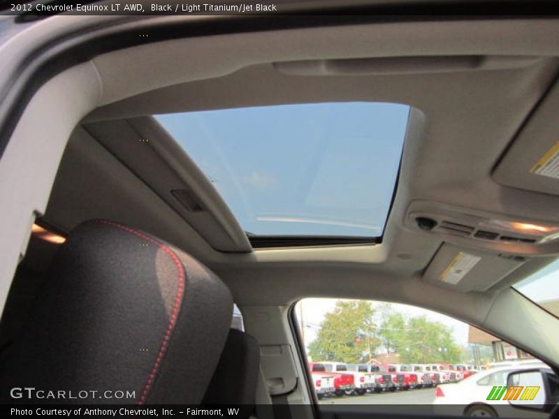 Sunroof of 2012 Equinox LT AWD