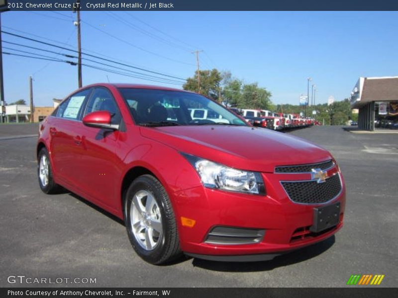 Crystal Red Metallic / Jet Black 2012 Chevrolet Cruze LT
