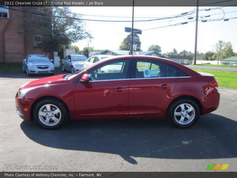 Crystal Red Metallic / Jet Black 2012 Chevrolet Cruze LT