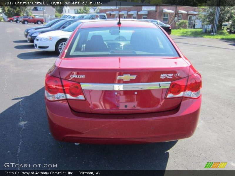 Crystal Red Metallic / Jet Black 2012 Chevrolet Cruze LT