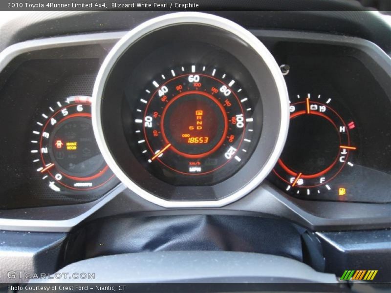 Blizzard White Pearl / Graphite 2010 Toyota 4Runner Limited 4x4
