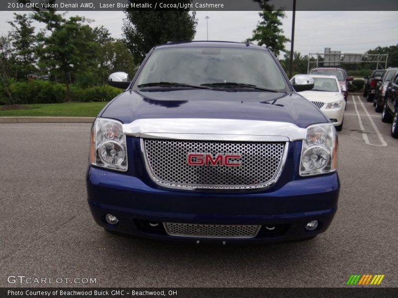 Laser Blue Metallic / Cocoa/Light Cashmere 2010 GMC Yukon Denali AWD