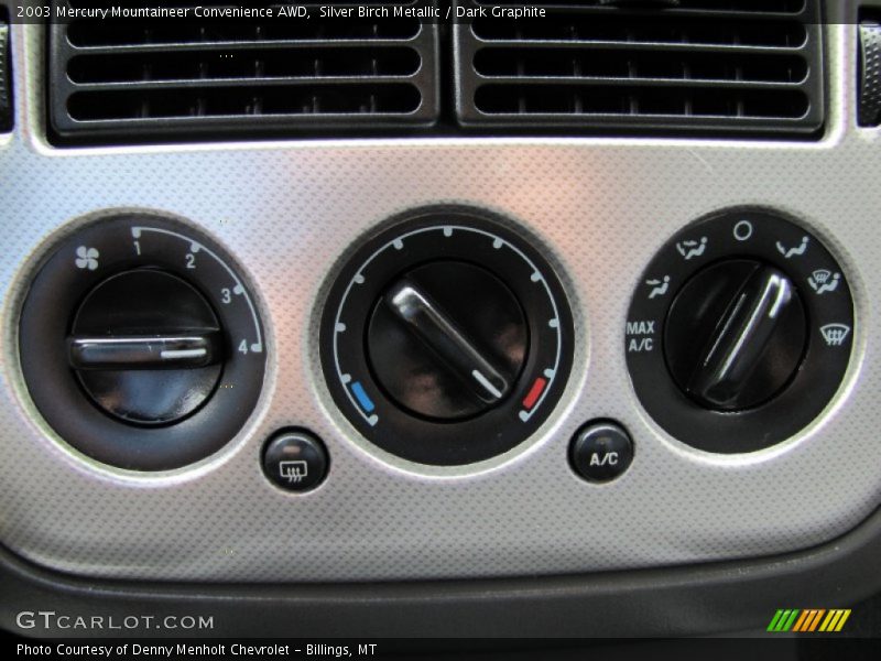Controls of 2003 Mountaineer Convenience AWD