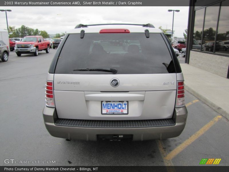Silver Birch Metallic / Dark Graphite 2003 Mercury Mountaineer Convenience AWD