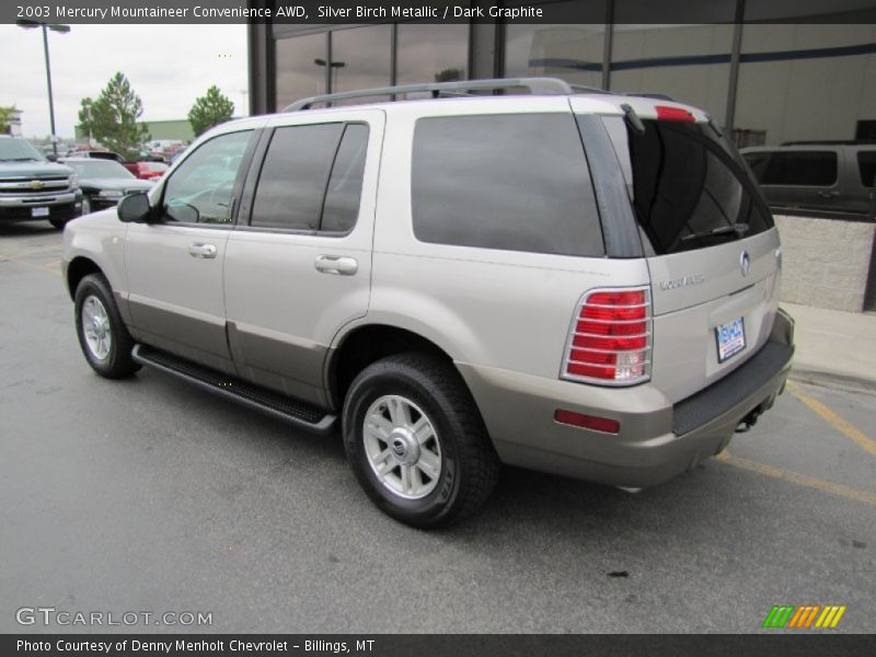 Silver Birch Metallic / Dark Graphite 2003 Mercury Mountaineer Convenience AWD