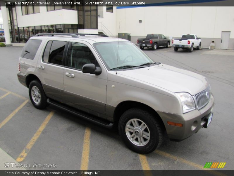 Silver Birch Metallic / Dark Graphite 2003 Mercury Mountaineer Convenience AWD