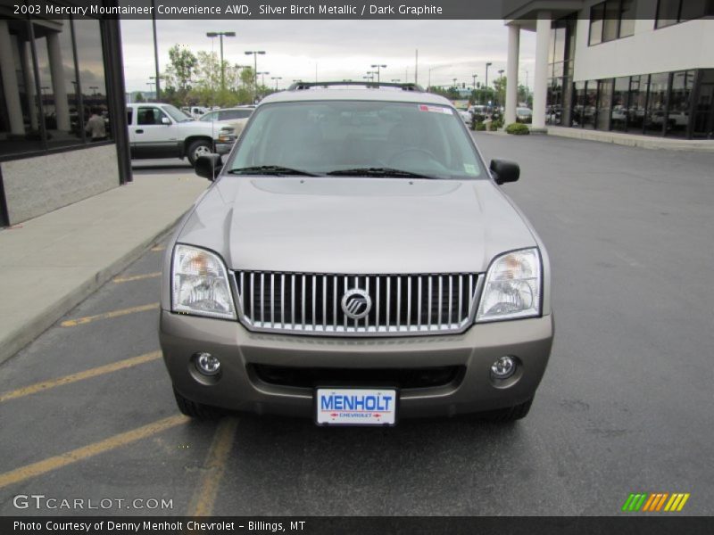 Silver Birch Metallic / Dark Graphite 2003 Mercury Mountaineer Convenience AWD