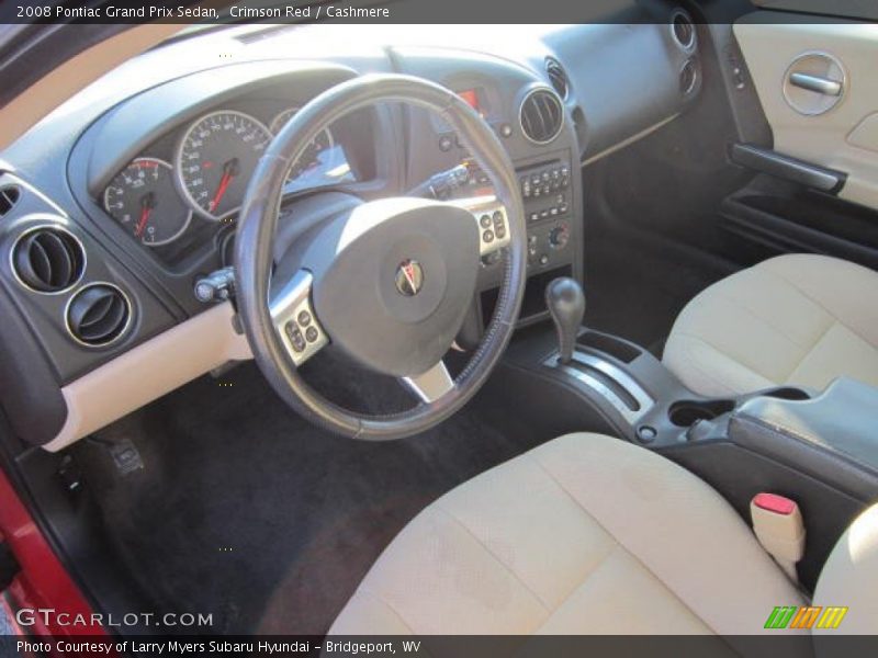 Crimson Red / Cashmere 2008 Pontiac Grand Prix Sedan