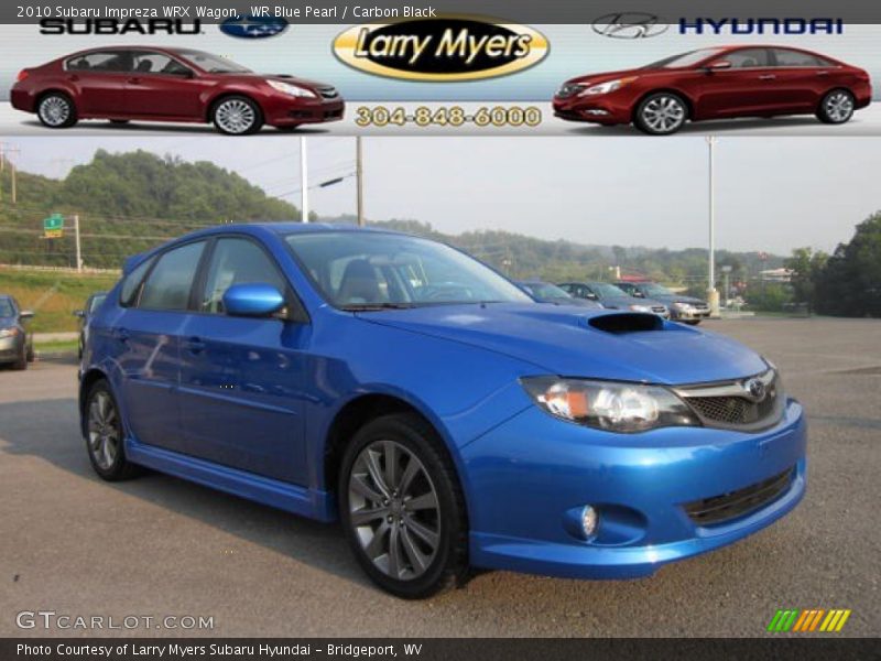 WR Blue Pearl / Carbon Black 2010 Subaru Impreza WRX Wagon