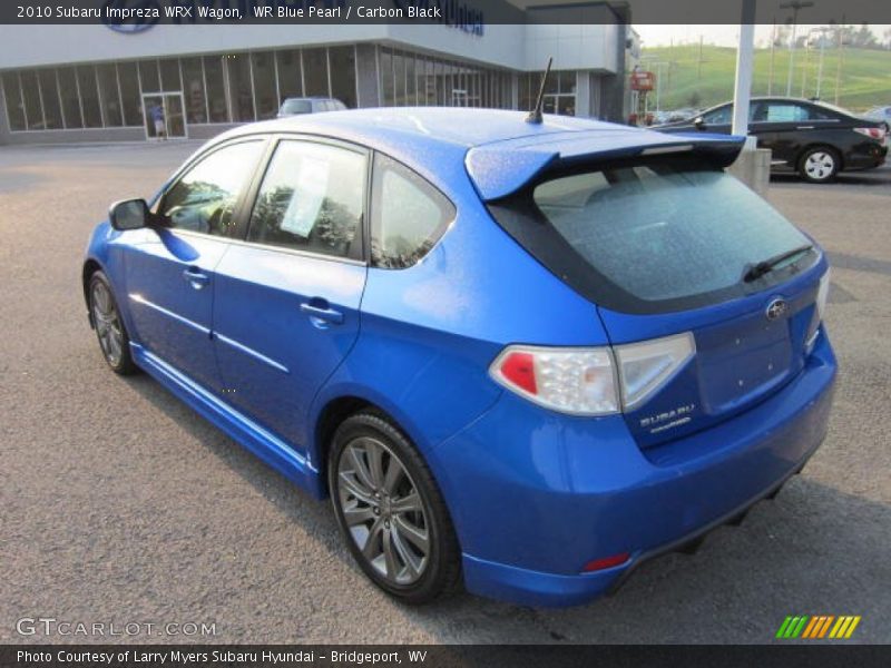 WR Blue Pearl / Carbon Black 2010 Subaru Impreza WRX Wagon