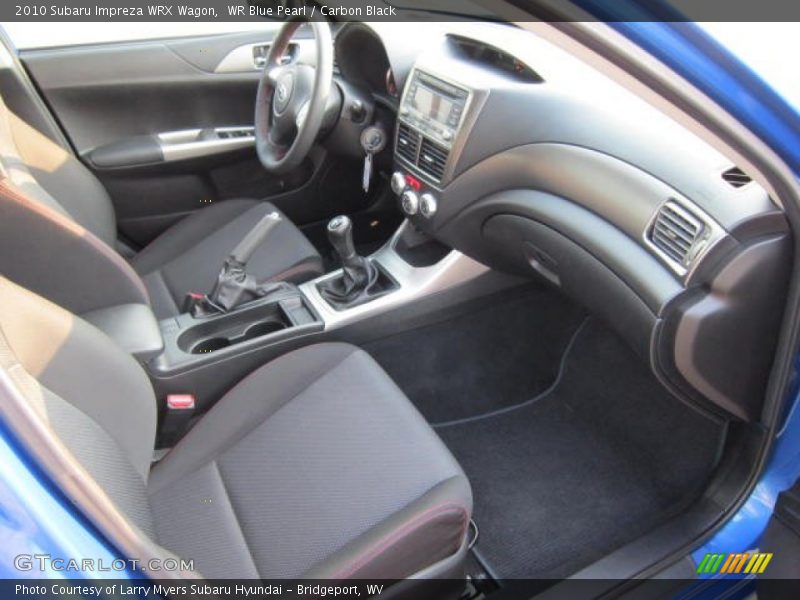  2010 Impreza WRX Wagon Carbon Black Interior