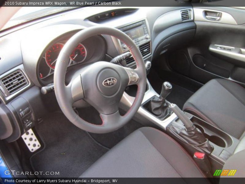  2010 Impreza WRX Wagon Carbon Black Interior