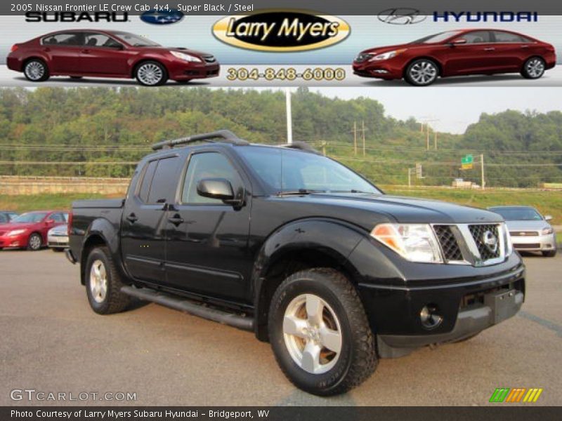 Super Black / Steel 2005 Nissan Frontier LE Crew Cab 4x4