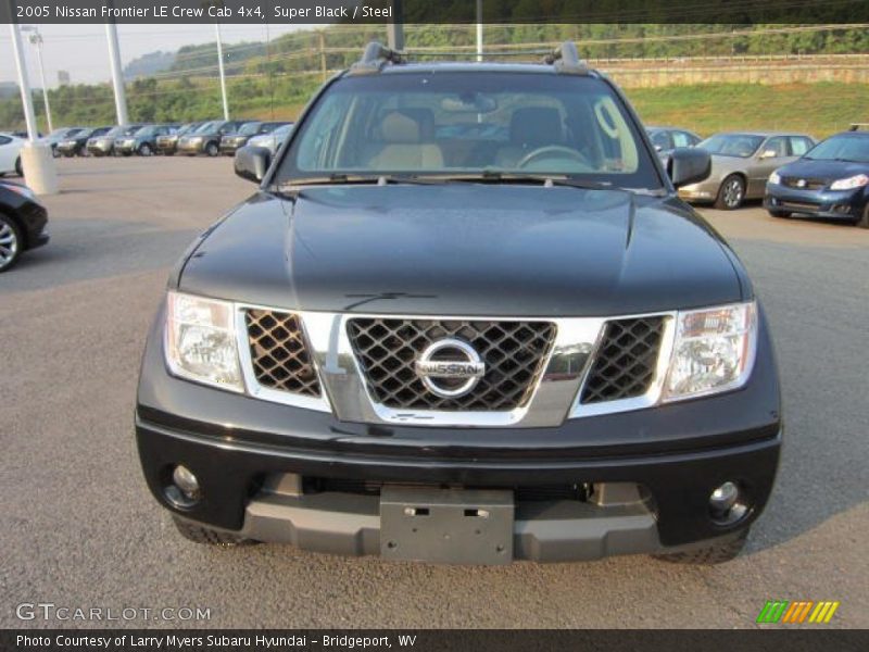 Super Black / Steel 2005 Nissan Frontier LE Crew Cab 4x4