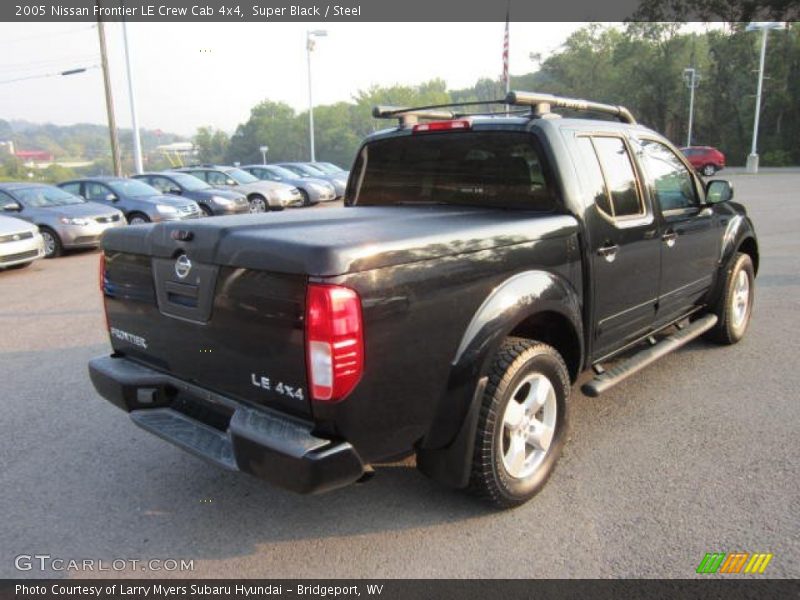 Super Black / Steel 2005 Nissan Frontier LE Crew Cab 4x4