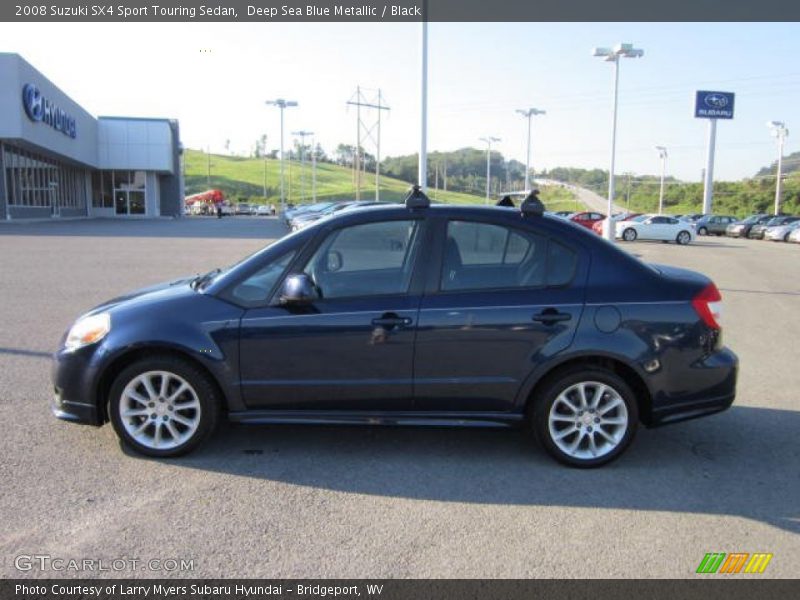 Deep Sea Blue Metallic / Black 2008 Suzuki SX4 Sport Touring Sedan