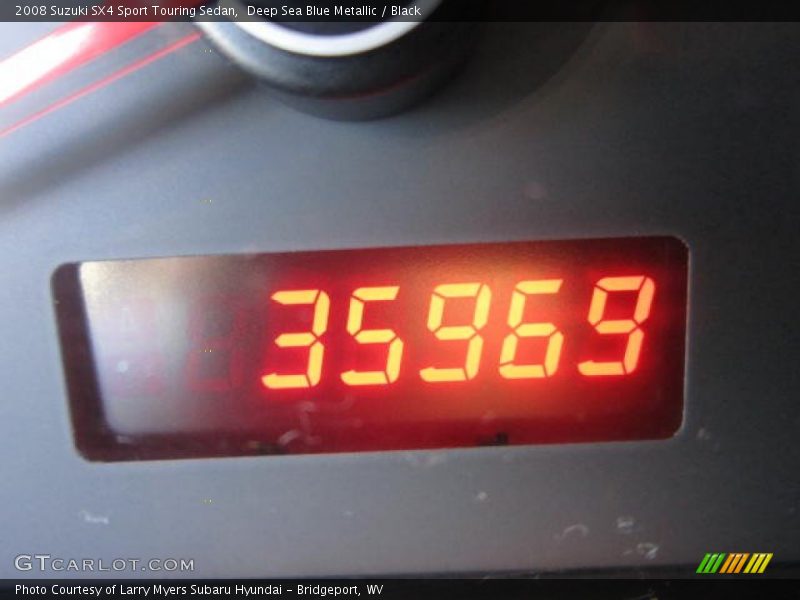 Deep Sea Blue Metallic / Black 2008 Suzuki SX4 Sport Touring Sedan