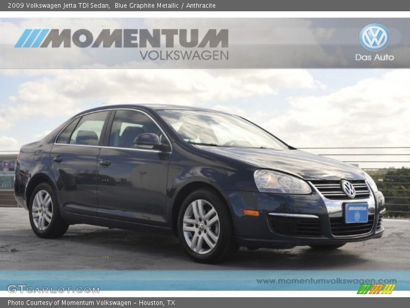 Blue Graphite Metallic / Anthracite 2009 Volkswagen Jetta TDI Sedan
