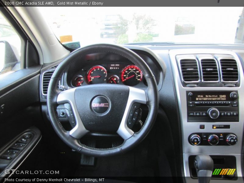 Gold Mist Metallic / Ebony 2008 GMC Acadia SLE AWD