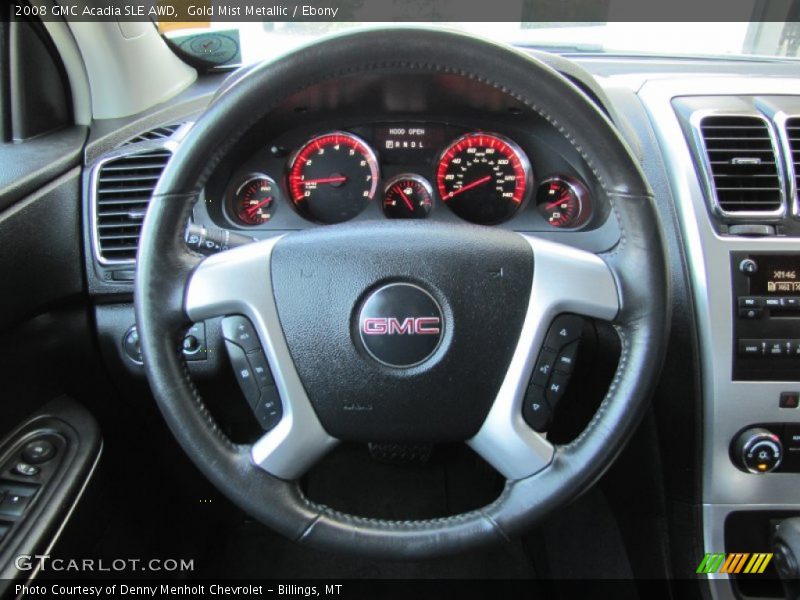 Gold Mist Metallic / Ebony 2008 GMC Acadia SLE AWD