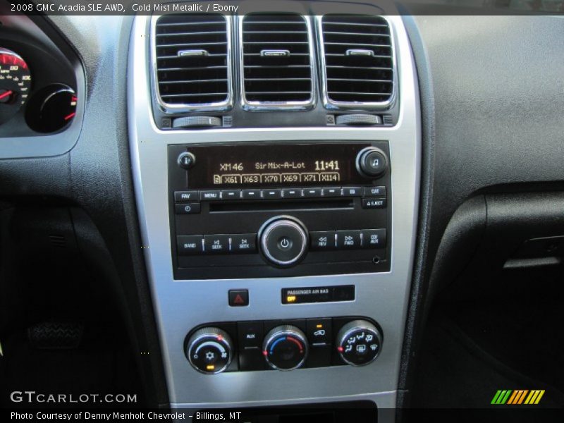 Gold Mist Metallic / Ebony 2008 GMC Acadia SLE AWD