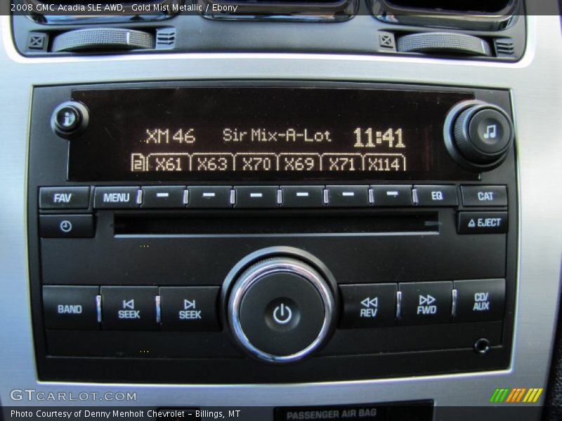 Gold Mist Metallic / Ebony 2008 GMC Acadia SLE AWD