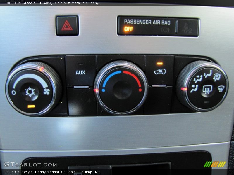 Gold Mist Metallic / Ebony 2008 GMC Acadia SLE AWD