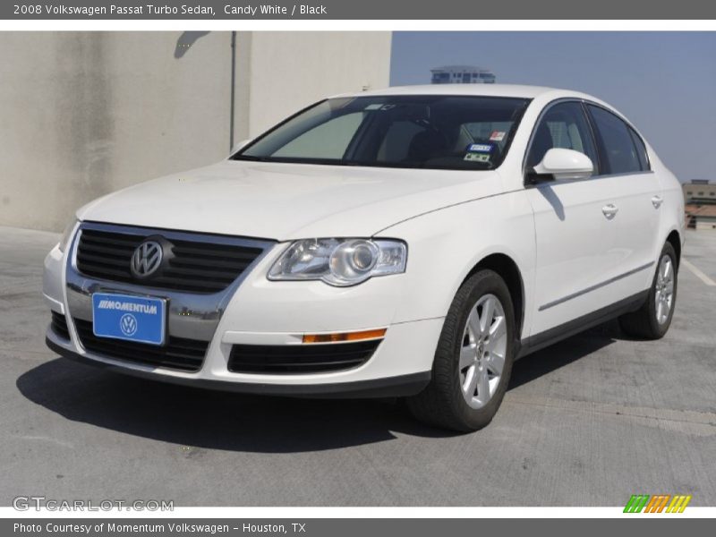 Candy White / Black 2008 Volkswagen Passat Turbo Sedan
