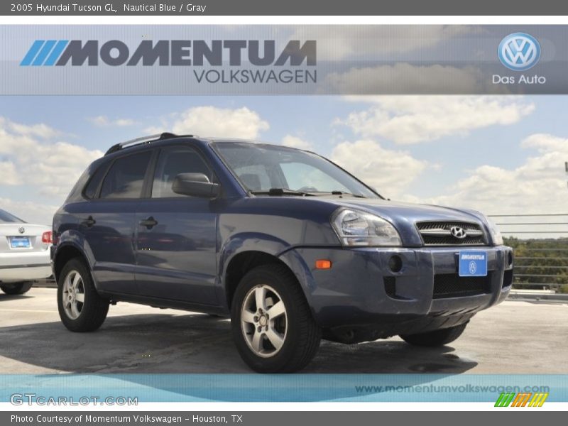 Nautical Blue / Gray 2005 Hyundai Tucson GL