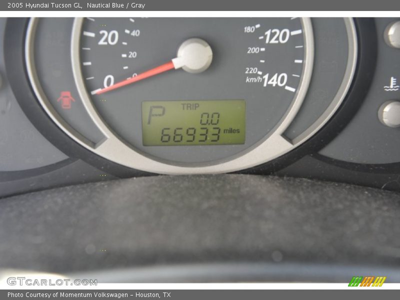 Nautical Blue / Gray 2005 Hyundai Tucson GL
