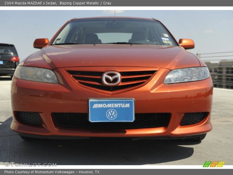 Blazing Copper Metallic / Gray 2004 Mazda MAZDA6 s Sedan