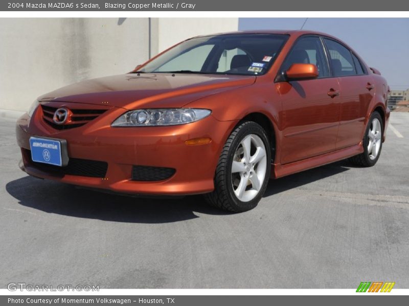 Blazing Copper Metallic / Gray 2004 Mazda MAZDA6 s Sedan
