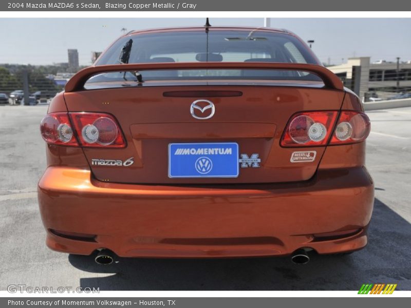 Blazing Copper Metallic / Gray 2004 Mazda MAZDA6 s Sedan