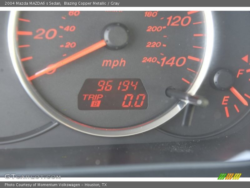 Blazing Copper Metallic / Gray 2004 Mazda MAZDA6 s Sedan