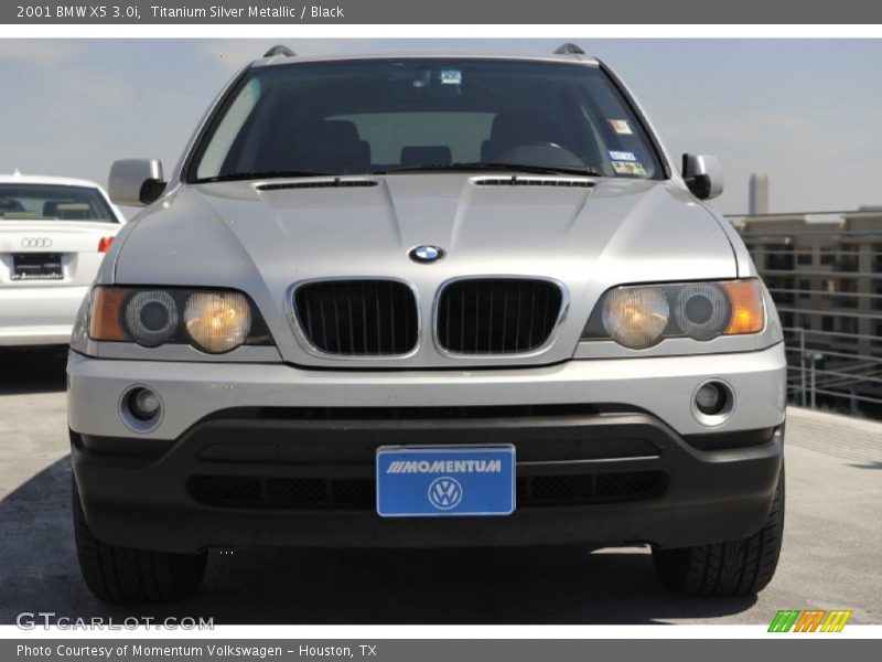 Titanium Silver Metallic / Black 2001 BMW X5 3.0i