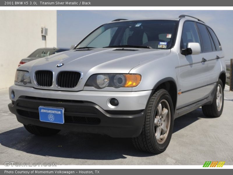 Titanium Silver Metallic / Black 2001 BMW X5 3.0i
