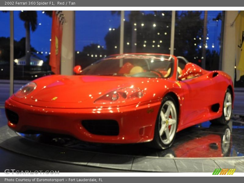 Red / Tan 2002 Ferrari 360 Spider F1