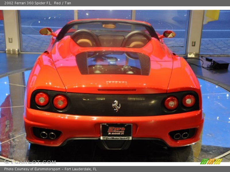 Red / Tan 2002 Ferrari 360 Spider F1