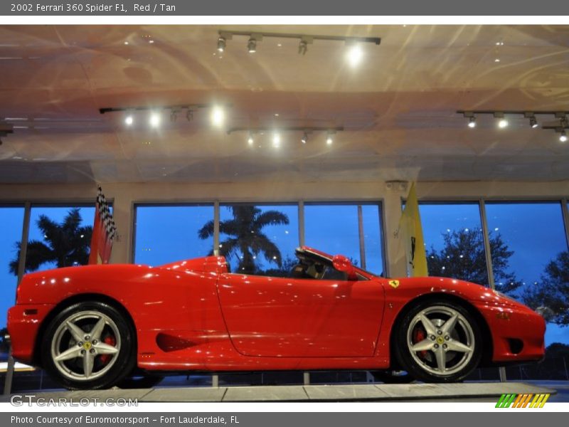 Red / Tan 2002 Ferrari 360 Spider F1