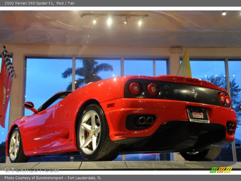 Red / Tan 2002 Ferrari 360 Spider F1