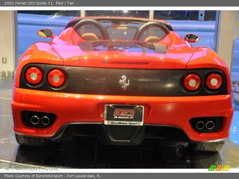 Red / Tan 2002 Ferrari 360 Spider F1