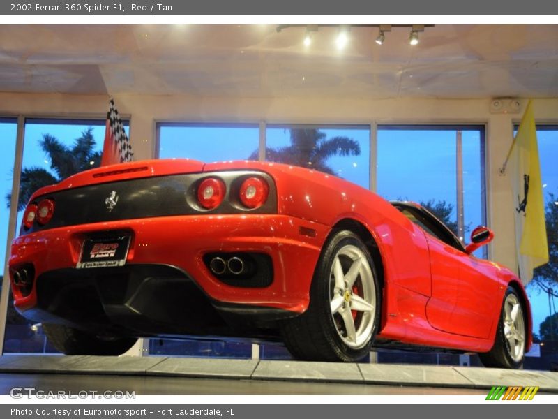 Red / Tan 2002 Ferrari 360 Spider F1