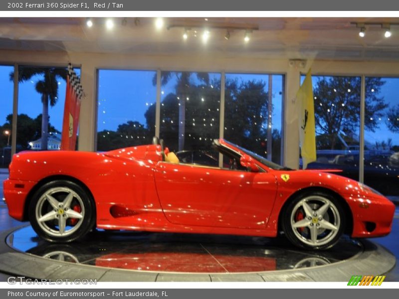 Red / Tan 2002 Ferrari 360 Spider F1