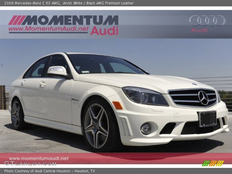 Arctic White / Black AMG Premium Leather 2009 Mercedes-Benz C 63 AMG