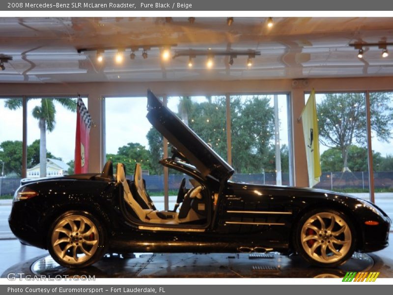 Pure Black / Beige 2008 Mercedes-Benz SLR McLaren Roadster
