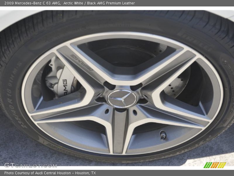 Arctic White / Black AMG Premium Leather 2009 Mercedes-Benz C 63 AMG