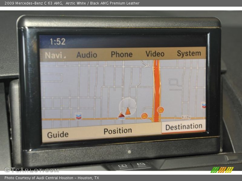 Navigation of 2009 C 63 AMG
